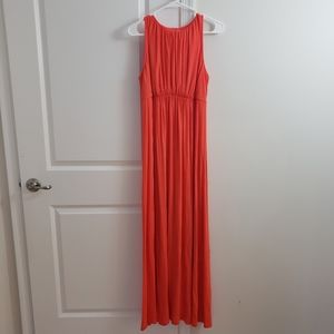 Like new Old navy maternity maxi orange dress